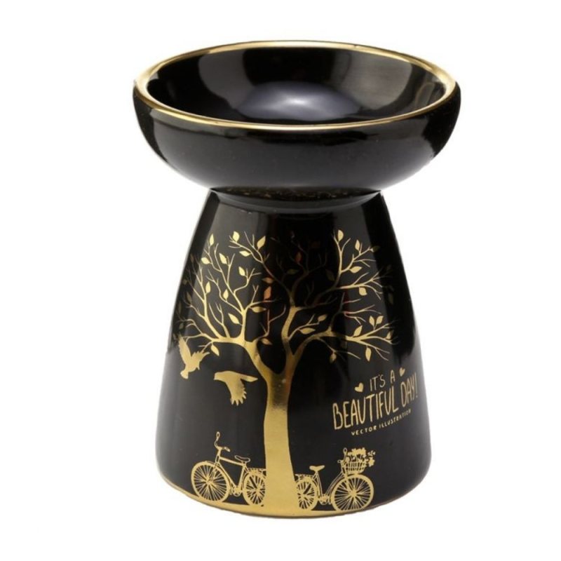 Oil and Wax Melt Burner - Black Gold