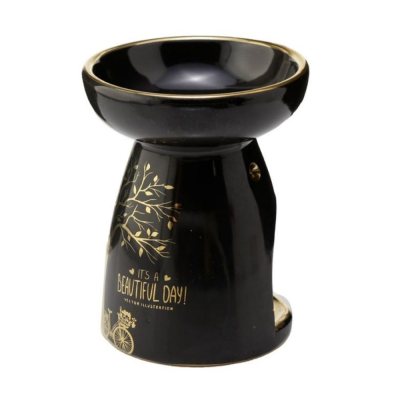 Oil and Wax Melt Burner - Black Gold