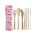Bamboo Cutlery Set - Unicorn Bamboo Cutlery Set - Unicorn