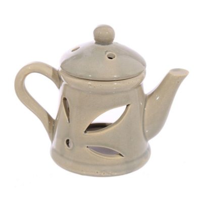Oil Burner - Teapot with lid - Brown