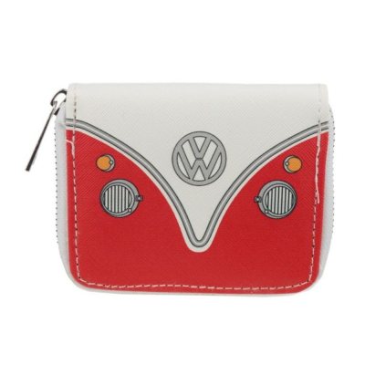 Zippered Purse - Van Bus Combi VW Red