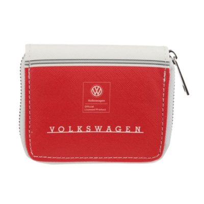 Zippered Purse - Van Bus Combi VW Red