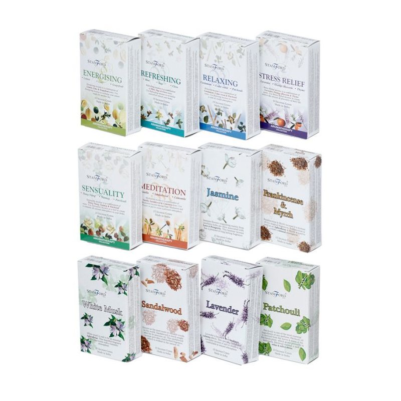 Incense cones - Assortment of 12 packs - Aromatherapy & Floral