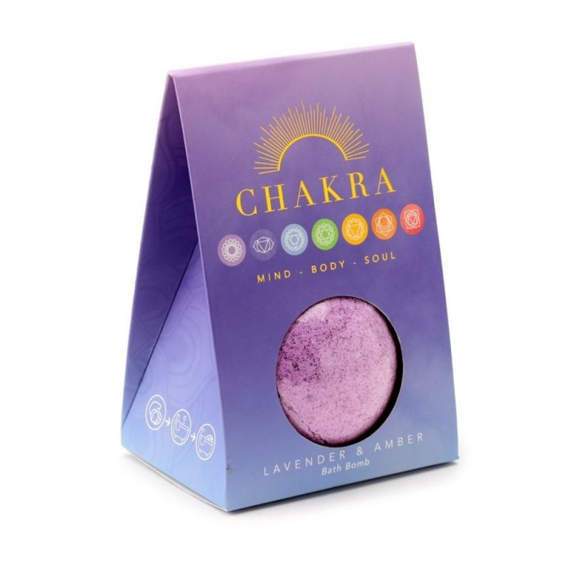 Scented bath ball, violet chakra collection