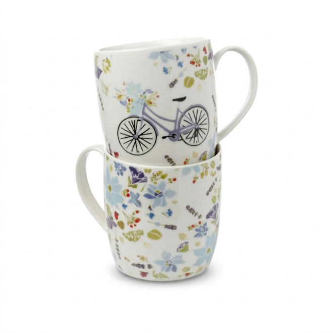 Julie Dodsworth Porcelain Mug Set of 2 | GECODART