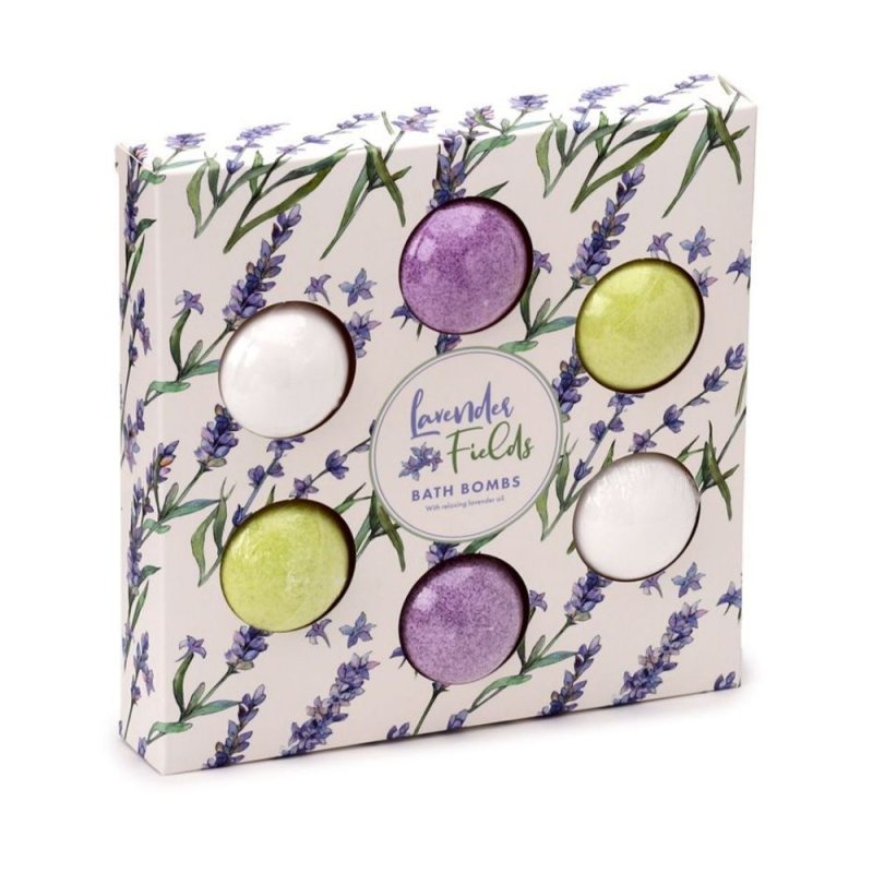 6 Small scented bath balls, floral garden