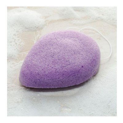 Soothing Lavender Konjac Cleansing Sponge - Lavender flowers