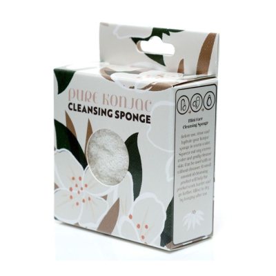 Konjac cleansing sponge, Florens jasminum - Jasmine flowers