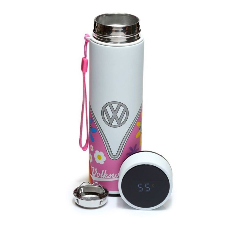 Isothermische Trinkflasche mit Digitalthermometer, Volkswagen
