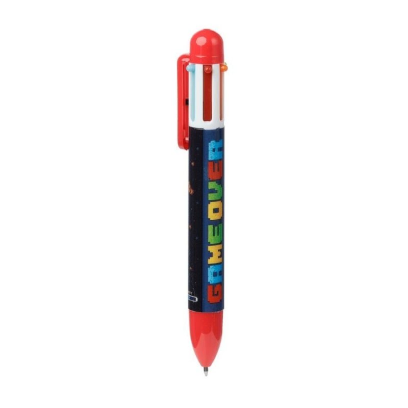 Stylo multi-couleur, 6 couleurs d'encre, Game Over, v-r