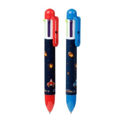 Penna multicolore, 6 colori di inchiostro, Game Over, v-r