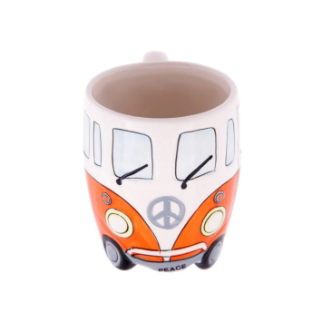 Vintage Orange VW Camper Van Coffee Mug | GECODART