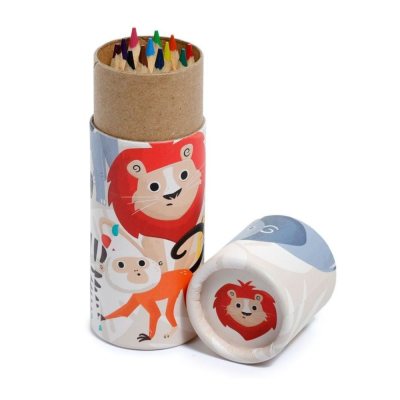 Pot à crayons de couleur, collection Animaux Zoo