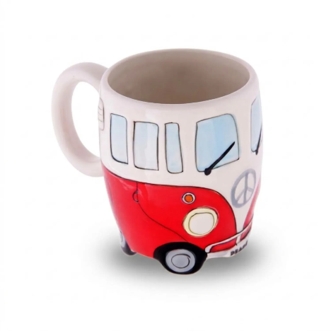 Offizielle rote VW-Bus Keramiktasse | GECODART