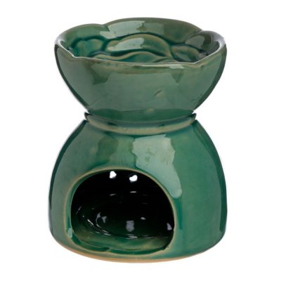 Perfume burner and wax melt, Green leafy tree