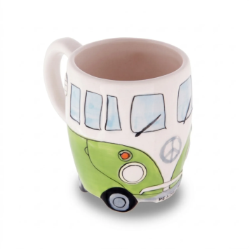 Superb Vintage Green VW Camper Van Coffee Mug | GECODART