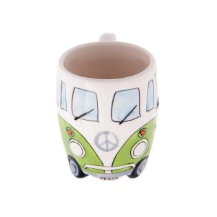Tazza Volkswagen Combi in ceramica verde