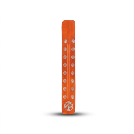 Orange Tree of Life Wooden Incense Holder | Gecodart