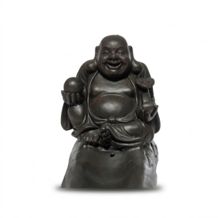 Lucky Chinese Buddha Resin Incense Holder