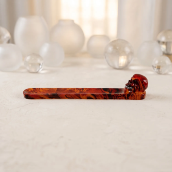 Marble Effect Skull Incense Holder for Relaxing | Gecodart