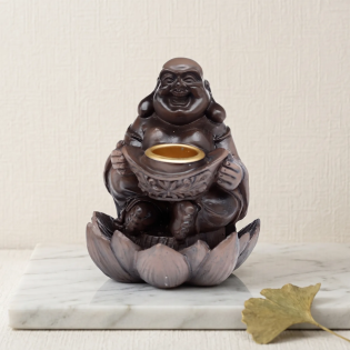 Lucky Buddha Backflow Incense Burner
