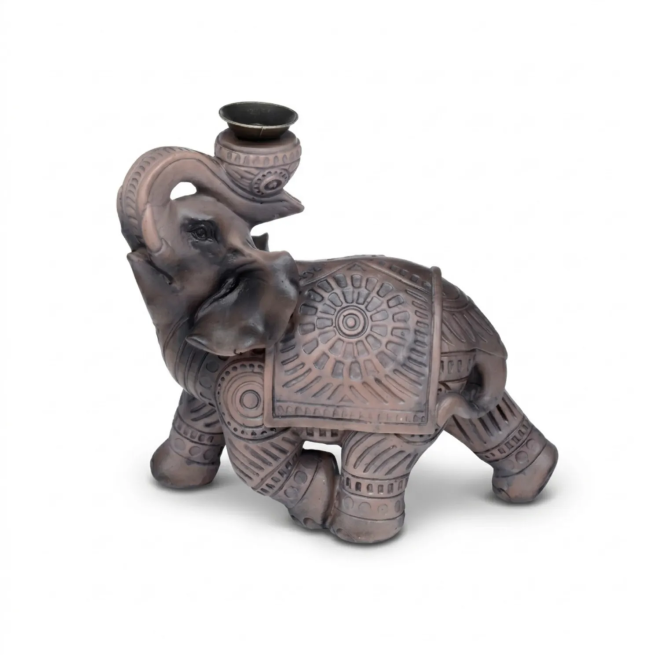 Brûleur encens cascade éléphant porte-bonheur | Gecodart