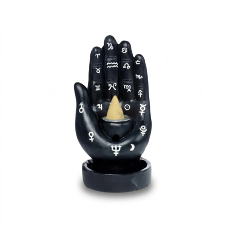 Schöner Tarot-Hand-Räucherhalter mit Wasserfall-Effekt | Gecodart