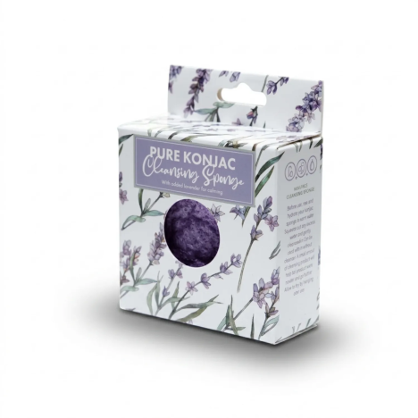 Spugna viso konjac naturale profumo di lavanda | GECODART