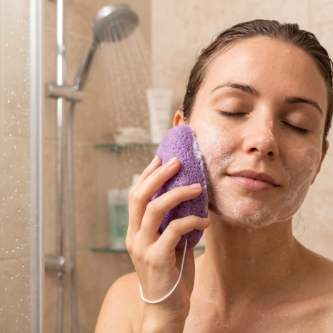 100% Natural Lavender Scented Konjac Facial Cleansing Sponge