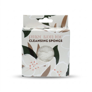 Spugna Konjac Detergente Viso 100% Naturale Profumo di Gelsomino
