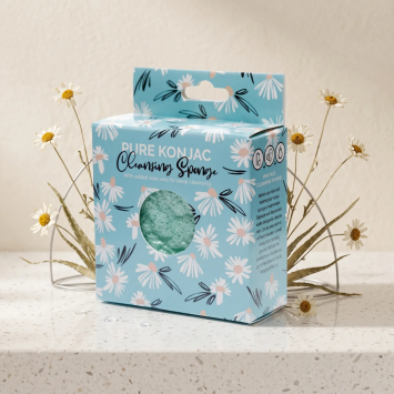 Natural daisy scented konjac face sponge | GECODART