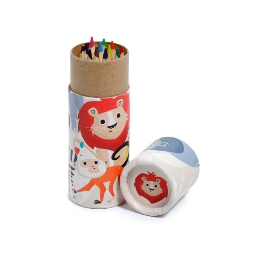 Animaux Zoo - Pot à crayons de couleur - GECODART