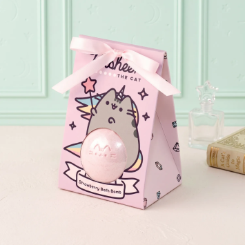 Bombe de bain effervescente Pusheenicorn fraise | GECODART
