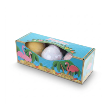 Set de trois boules de bain au parfum de fruit | GECODART