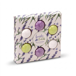 Coffret cadeau de 6 boules de bain à la lavande | GECODART