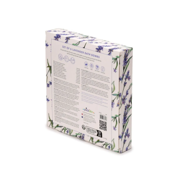 Coffret cadeau de 6 boules de bain à la lavande | GECODART
