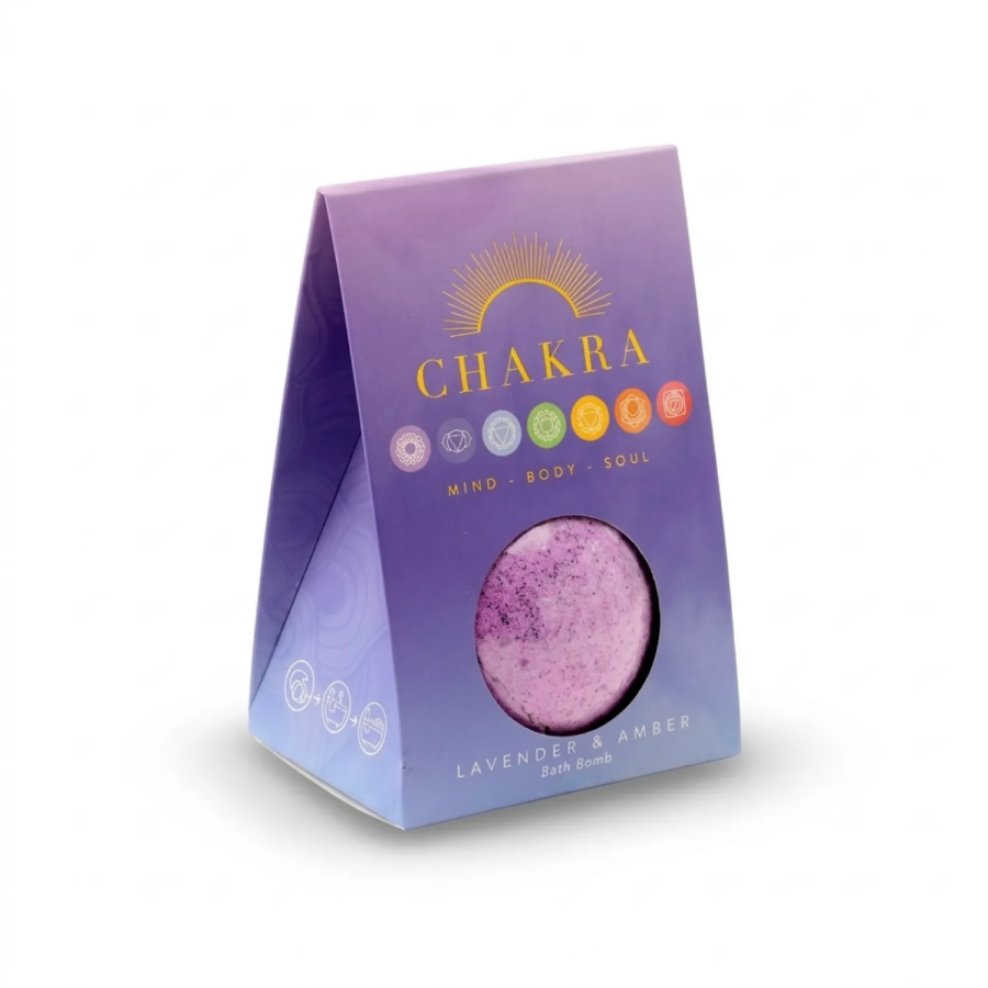 Violet Lavender and Amber Scented Bath Bomb Chakra Collection Violet Lavender and Amber Scented Bath Bomb Chakra Collection