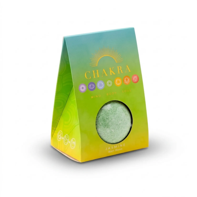 Jasmine Scented Effervescent Bath Bomb Green Chakra Collection