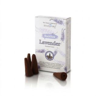 Natural Soothing Lavender Backflow Incense Cones | Gecodart