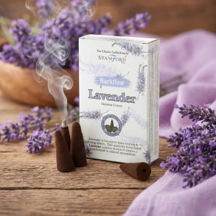 Coni d'Incenso a Flusso Inverso alla Lavanda per Fontana d'Incenso