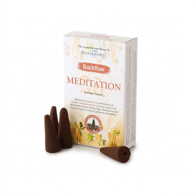 Meditation Backflow Incense Cones for Incense Waterfall
