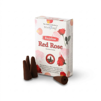Cônes Encens à Reflux Rose Rouge Fontaine | Gecodart