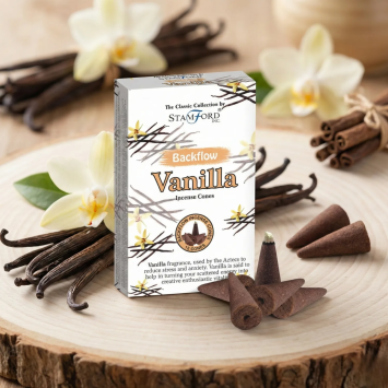 Natural & Soothing Vanilla Backflow Incense Cones | Gecodart