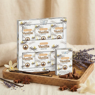 Vanilla Backflow Incense Cones for Incense Waterfall