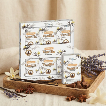Natural & Soothing Vanilla Backflow Incense Cones | Gecodart