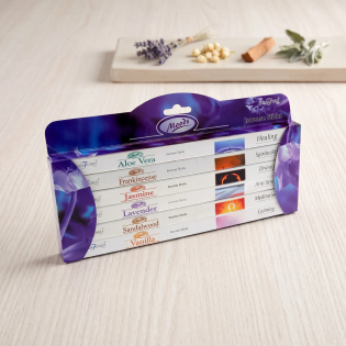 Set of 6 Natural Incense Stick Boxes for Relaxation and Purification
