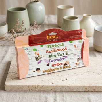 Set natürliche Räucherstäbchen mit exotischem Duft | Gecodart