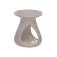 Bruciatore per fragranze e cere profumate smaltato bianco Bruciatore per fragranze e cere profumate smaltato bianco