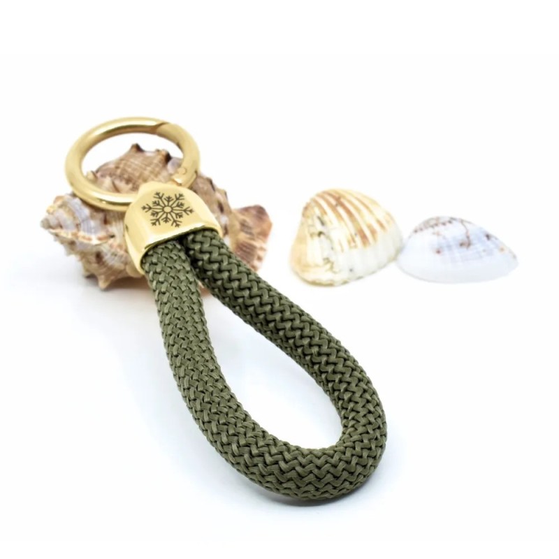 Doré vert - Elégant porte-clés style marin Doré vert - Elégant porte-clés style marin