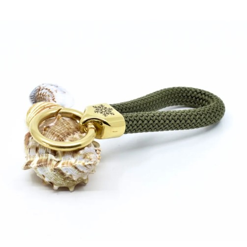 Doré vert - Elégant porte-clés style marin